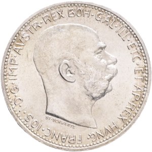 FRANCIS JOSEPH I. 1848-1916 1 Corona 1913, KM#2820 Ag.835 4,95g, 23/1,5mm, Vienna patina