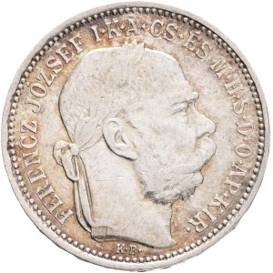 FRANCIS JOSEPH I. 1848-1916 1 Corona KB 1894 KM#484, ÉH#1495 Ag.835 4,95g, 23/1,5mm Kremnica
