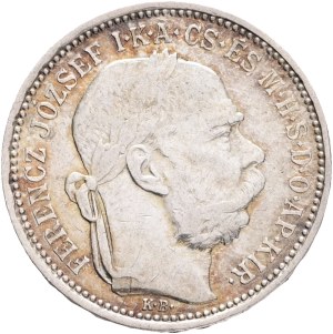 FRANCIS JOSEPH I. 1848-1916 1 Corona KB 1894 KM#484, ÉH#1495 Ag.835 4,95g, 23/1,5mm Kremnica