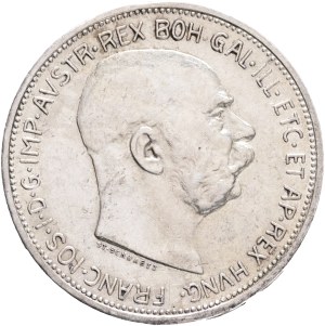 FRANCIS JOSEPH I. 1848-1916 2 Corona 1912 , KM#2821 Ag.835 10,02g, 27,1/2mm, Vienna