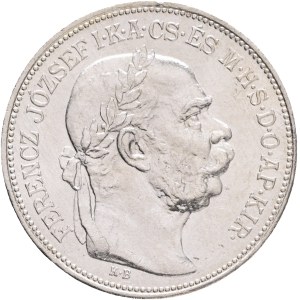 FRANCIS JOSEPH I. 1848-1916 2 Corona 1914 KB, KM#493 Ag.835 10g 27/2mm, Kremnica R!