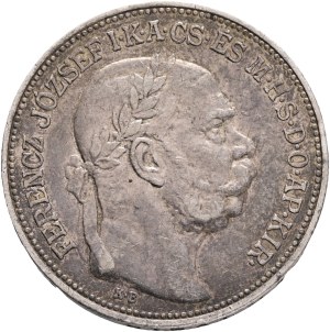 FRANCIS JOSEPH I. 1848-1916 2 Corona 1914 KB, KM#493 Ag.835 10g 27/2mm, Kremnica R! patina