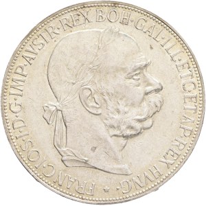 FRANCIS JOSEPH I. 1848-1916 5 Corona 1900, KM#2807 Ag.900 24,07g 36/2,6mm Vienna