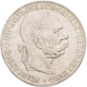 FRANCIS JOSEPH I. 1848-1916 5 Corona 1907 Vienna, KM#2807 Silver Ag.900 23,96g 36/2,6mm