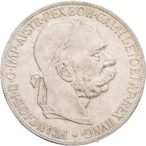FRANCIS JOSEPH I. 1848-1916 5 Corona 1907 Vienna, KM#2807 Silver Ag.900 23,96g 36/2,6mm