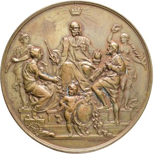 FRANCIS JOSEPH I. 1848-1916 Commemorating the Jubilee Trade Exhibition in Lower Austria in Vienna. 1888 was the 40th year of Franz Joseph I's reign (he became Emperor in 1848), so the trade exhibition was part of the jubilee celebrations. Vienna, as the i