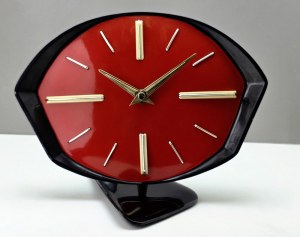 Designer Bakelite clock - Czechoslovakia 1960s