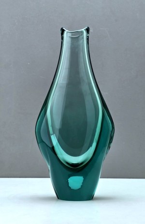 Glass vase - designed by Miroslav Klinger - Czechoslovakia 1960s