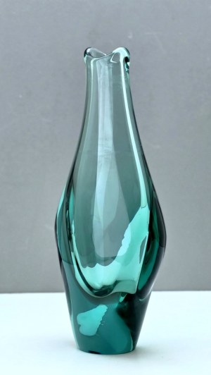 Glass vase - designed by Miroslav Klinger - Czechoslovakia 1960s