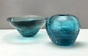 Decorative glass set - Miroslav Klinger - Zelezny Brod - 1960s