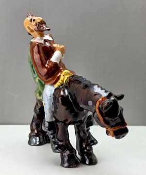 Ceramic figurine Don Quixote - Jan Kutalek - Czechoslovakia 1970s
