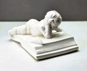 Ceramic figurine - Little reader Bechyně factory - Czechoslovakia 1960s