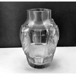 A magnificent Ingrid glass vase in art déco style by Artur Plewa 1930s.