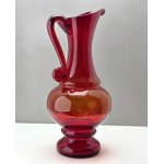 Glass jug of HSG Ząbkowice designed by L. Fiedorowicz - Dąbrowa Górnicza 1980s