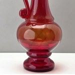 Glass jug of HSG Ząbkowice designed by L. Fiedorowicz - Dąbrowa Górnicza 1980s