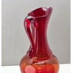 Glass jug of HSG Ząbkowice designed by L. Fiedorowicz - Dąbrowa Górnicza 1980s