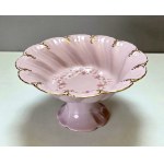 Komplet pater z różowej porcelany - firmy Leander - Czechy lata 90-te