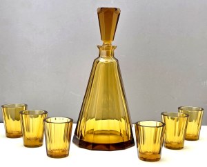 Art Deco honey decanter - Karlsbad - Czechoslovakia 1930s
