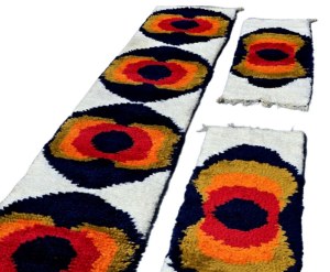 Set of tapestries in pop- art style - Scandinavia 1970s