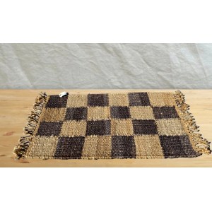 Hemp jute rug - anti-allergenic - India 2nd half of 20th century