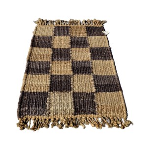 Hemp jute rug - anti-allergenic - India 2nd half of 20th century