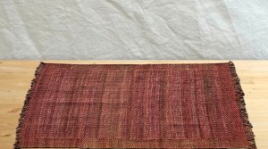 Large hemp jute rug - hand woven - India 2nd half of the 20th century.
