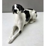 Figurka porcelanowa psa myśliwskiego Łomonosow - lata 80-te