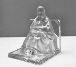 Figural glass book rest 1st half of 20th century