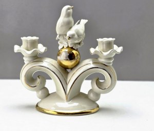 Porcelain figural candle holder - Neutettau Germany - 1930s