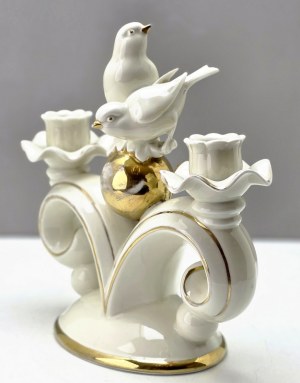 Porcelain figural candle holder - Neutettau Germany - 1930s