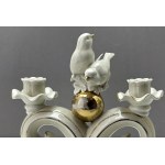 Porcelanowy świecznik figuralny - Neutettau Niemcy - lata 30-te