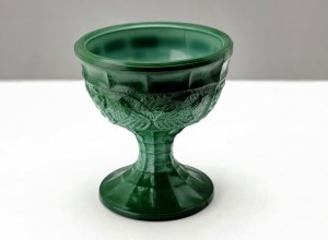 Curt Schlevogt - Art Deco - malachite glass - sugar bowl strawberry.