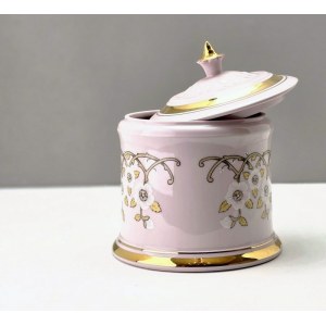 Bomboniera - Różowa porcelana H&C Chodov lata 70-te Bohemia