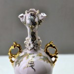 Piękny wazon z różowej porcelany firmy HC Chodov - Czechosłowacja lata 70-te