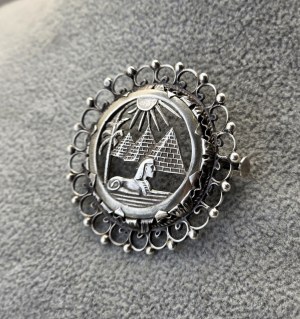 Silver brooch - Egypt - 1950s