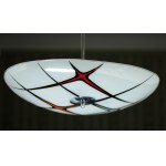 Dizajnerska Szklana lampa Napako lata 70te Czechosłowacja typu Parasolka