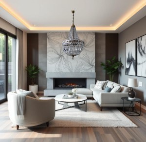 Original empire-style crystal chandelier - from the Jabloneckie Szklary factory in former Czechoslovakia