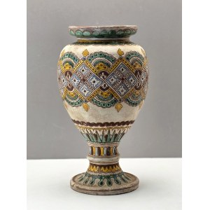 Jan Broszkiewicz Kuty, vase Hutsul pottery - Pokucie, Hutsul region - Second Polish Republic [ Kresy ].