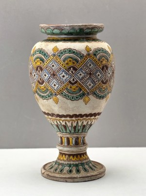 Jan Broszkiewicz Kuty, vase Hutsul pottery - Pokucie, Hutsul region - Second Polish Republic [ Kresy ].