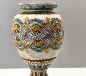 Jan Broszkiewicz Kuty, vase Hutsul pottery - Pokucie, Hutsul region - Second Polish Republic [ Kresy ].