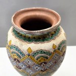 Jan Broszkiewicz Kuty, vase Hutsul pottery - Pokucie, Hutsul region - Second Polish Republic [ Kresy ].