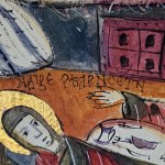 Obraz olejny malowany na płótnie - prymitywizm - Karpaty Wschodnie