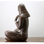 Sudanka duża figurka ceramiczna Kravsko Czechosłowacja lata 70-te