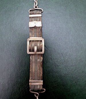 Silver watch devise with portrait - Vienna 19th century