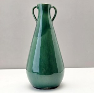 Ceramic vase made at the People's and Artistic Handicrafts Work Cooperative in Bialystok - 1970s [ Bialystok, Cepelia].