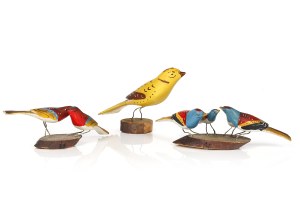 Wooden bird figurines, Cepelia