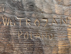 Wladyslaw TROJAN (1932 - 2004), Carved wooden bowl