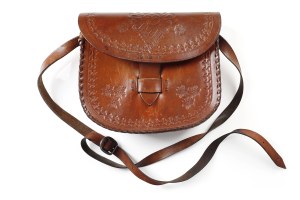Highland style leather handbag