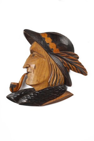 Relief: Highlander with a pipe