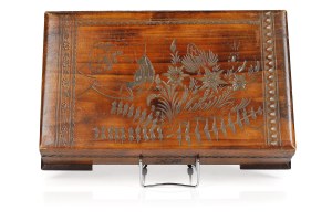 Wooden casket with a highlander, Zakopane, 1961